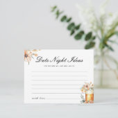 ラブイズブルーイングデイトナイトアイディアブライダルシャワー エンクロージャーカード (スタンド正面)