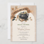 ラブイズブルーイングハロウィーンブライダルシャワー 招待状 (正面)