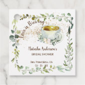 ラブイズブルーイングハーブティーブライダルシャワー フェイバータグ (正面)