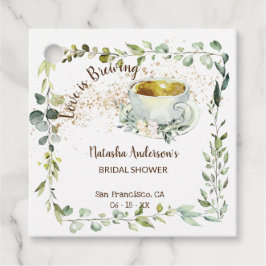 ラブイズブルーイングハーブティーブライダルシャワー フェイバータグ