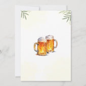 ラブイズブルーイングビールブライダルカップルウェディングシャワー 招待状 (裏面)