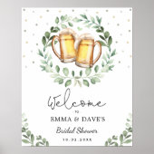 ラブイズブルーイングビール応援ブライダルシャワーへようこそ ポスター (正面)