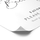 ラブイズブルーイングフラワーバーサインブライダルシャワー ポスター (角)