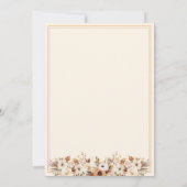 ラブイズブルーイングフローラコーヒーブライダルシャワー 招待状 (裏面)