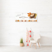 ラブイズブルーイングブライダルシャワーへようこそ 横断幕 (インサイチュ)