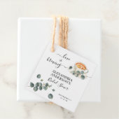 ラブイズブルーイングブライダルシャワーグリーンリーユーカリ フェイバータグ (インサイチュ)