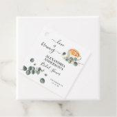 ラブイズブルーイングブライダルシャワーグリーンリーユーカリ フェイバータグ (インサイチュ)