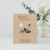 ラブイズブルーイングブライダルシャワーコーヒーマフィンINVITE (スタンド正面)