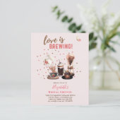 ラブイズブルーイングブライダルシャワーコーヒーマフィンINVITE (スタンド正面)