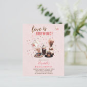 ラブイズブルーイングブライダルシャワーコーヒーマフィンINVITE (スタンド正面)