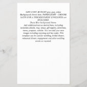 ラブイズブルーイングブライダルシャワーコーヒーマフィンINVITE チラシ (裏面)