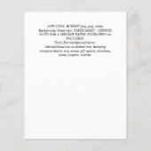 ラブイズブルーイングブライダルシャワーコーヒーマフィンINVITE チラシ (裏面)