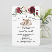 ラブイズブルーイングブライダルシャワーコーヒーマルサラ 招待状 (スタンド正面)