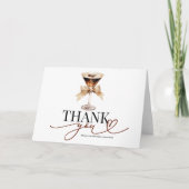 ラブイズブルーイングブライダルシャワーサンキューカード カード (正面)