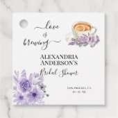 ラブイズブルーイングブライダルシャワーフローラオーキッド フェイバータグ (正面)