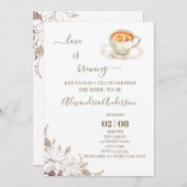 ラブイズブルーイングブライダルシャワーフローラ招待状 招待状 (正面/裏面)