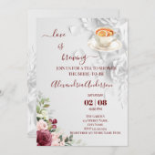 ラブイズブルーイングブライダルシャワーフローラ招待状 招待状 (正面/裏面)