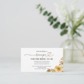 ラブイズブルーイングブライダルシャワーレシピリクエスト エンクロージャーカード (スタンド正面)