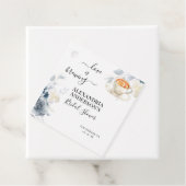 ラブイズブルーイングブライダルシャワー水彩フローラ フェイバータグ (インサイチュ)