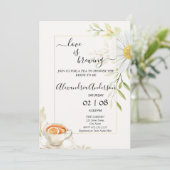 ラブイズブルーイングブライダルシャワー菊 招待状 (スタンド正面)