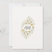 ラブイズブルーイングブライダルシャワー菊 招待状 (裏面)