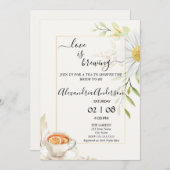 ラブイズブルーイングブライダルシャワー菊 招待状 (正面/裏面)