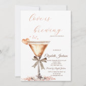 ラブイズブルーイングマルティーニハートグリッタードリップ 招待状 (正面)