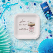 ラブイズブルーイングマルティーニブライダルシャワー紙プレート ペーパープレート (パーティー)