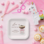 ラブイズブルーイングマルティーニブライダルシャワー紙プレート ペーパープレート (パーティー)