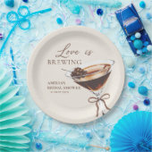 ラブイズブルーイングマルティーニブライダルシャワー紙プレート ペーパープレート (パーティー)
