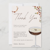 ラブイズブルーイングモダンブライダルシャワー サンキューカード (正面)