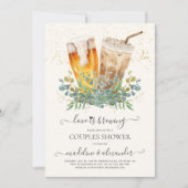 ラブイズブルーイングユーカリプトゥスカップルブライダルシャワー 招待状 (正面)
