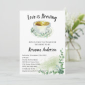 ラブイズブルーイングユーカリ茶ブライダルシャワー 招待状 (スタンド正面)