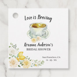 ラブイズブルーイングレモン&バラティーブライダルシャワー フェイバータグ