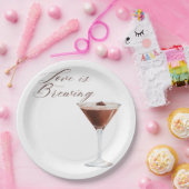ラブイズブルーイング紙プレート ペーパープレート (パーティー)