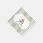 ラブイズブルーイング茶パーティーブライダルシャワー スタンダードカクテルナプキン (角)