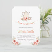 ラブイズブルーイング茶パーティーブライダルシャワー 招待状 (スタンド正面)