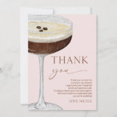 ラブイズブルーエクスプレスソマルティーニブライダルシャワー サンキューカード (正面)