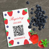 ラブイズベリースイートフルーツブライダルシャワー エンクロージャーカード