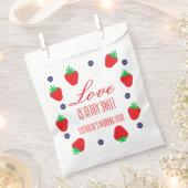 ラブイズベリースイートフルーツブライダルシャワー フェイバーバッグ (クリップ留めされた状態)