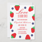 ラブイズベリースイートフルーツブライダルシャワー 招待状 (正面)