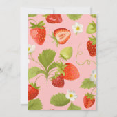 ラブイズベリースウィートブライダルシャワーイチゴ 招待状 (裏面)