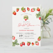 ラブイズベリースウィートブライダルシャワーイチゴ 招待状 (スタンド正面)