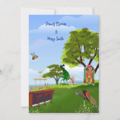 ラブイズメドウセレナーデセミ結婚カダス 招待状 (正面)