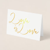 ラブイズラブゲイ婚約結婚ズおめでとう 箔カード (正面)