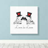 ラブイズラブゲイ キャンバスプリント (インサイチュ (ウッドフロア))