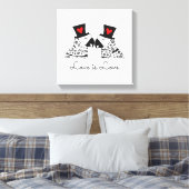 ラブイズラブゲイ キャンバスプリント (インサイチュ (寝室))