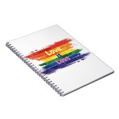 ラブイズラブプライドデザイン ノートブック (右側)