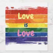 ラブイズラブプライドデザイン ワインラベル (シングルラベル)