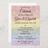 ラブイズラブプライドフローラブライダルシャワー 招待状 (正面/裏面)